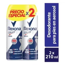 Oferta Desodorante Pies Rexona Efficient X 210ml X 2und