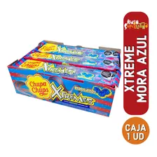 Chupa Chups Xtremes Mora Azul Caja 18und Caramelo