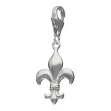 Colgante Broche Flor De Lis, Plata 925, Hombre Mujer