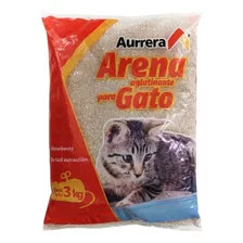 Arena Para Gato Aurrera Aglutinante 3 Kg X 3kg De Peso Neto