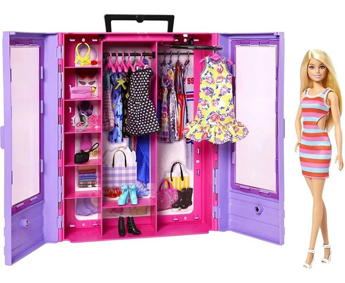 Muñeca Barbie Fashionistas Ultimate Closet Ropa Accesorios - FEBO