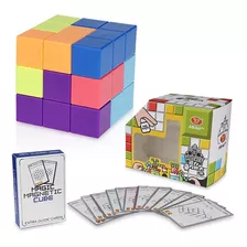 Cubo Puzzle Yj Magnetic Block Stickerless Cards De Colección