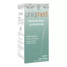 Agulha Para Acupuntura 0,25x30mm C/ 100 Uniqmed