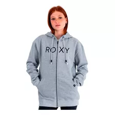 Campera Roxy Logo Hoodie Urbano Algodon Mujer 