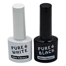 Gel Miss Cherry Blanco Y Negro Pack Con 12 Pz