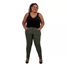 Calça Feminina Plus Size Bengaline Cores Tamanho Grande 