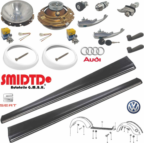 Kit Manijas Biceles Faros Estribos Vw Sedan 1.6 93-04 Vocho Foto 3