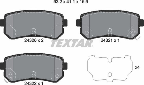 Balatas Traseras Textar Pride 1990 1991 1992 1993 1994 1995  Foto 6