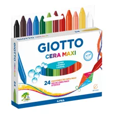 Giz De Cera Maxi 24 Cores Giotto