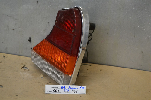 1980-1987 Jaguar Xj6 Series 3 Right Pass Oem Tail Light  Tty Foto 2