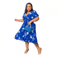 Vestido Chemise Plus Size Viscose Tamanhos Grandes