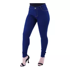 Calças Jeans Femininas Cintura Média Azul Escuro Promoção