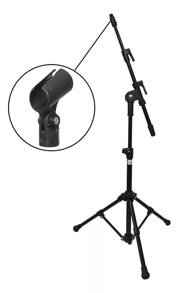 Mini Pedestal Girafa P Microfone Instrumento Vector Pmv01pjr