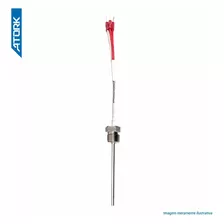 Sensor Pt100 3 Fios Atork 25, 50, 100, 150, 200, 250, 300mm