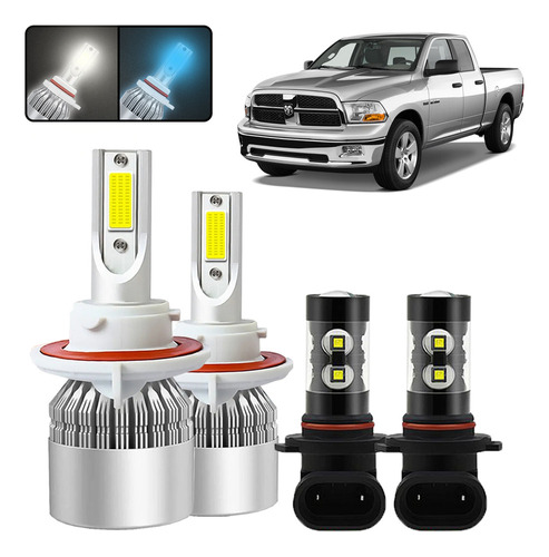 Kit De Focos Led 9005 H11 9145 Para Dodge Ram 2013-2015 Dodge Ram 1500