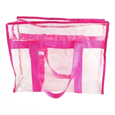 5 Bolsas Jumbo Transparente Com Bolso 