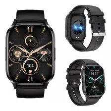 Watch Reloj Inteligente Smartwatch Compatible Con iPhone Para Samsung Huawei Xiaomi Serie 6 Band Negro Pantalla Amoled 100 Caratulas Siri Llamas Bluetooth Contra Agua Comando Voz Alexa