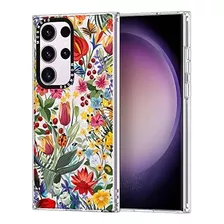 Funda Mosnovo Para Samsung Galaxy S23 Ultra - Flores