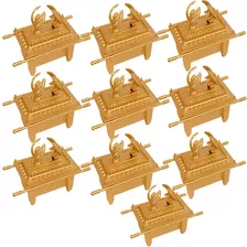 Arca Da Aliança Plástico Dourada 13cm - Kit Com 10 Peças