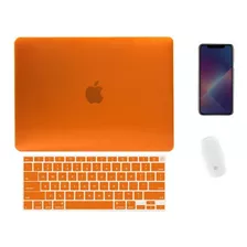 Carcasa Case Macbook + Protector De Teclado Español Pro Air