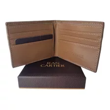 Billetera Cuero Eco Pu Hombre Ideal Regalo Jean Cartier Orig