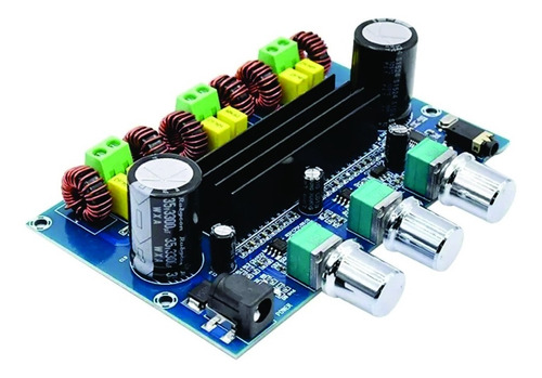 Modulo Amplificador Audio 2.1 - 2x50w + 1x100w Bluetooth Aux
