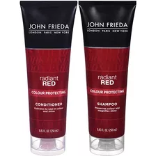 John Frieda Radiant Color Rojo Proteger, Duo Establece Champ