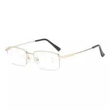 Lentes Progresivas Flexibles Metal Anti Luz Azul Uv Gold