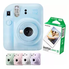 Câmera Revela Foto Fujifilm Instax Mini 12 Azul + 10 Fotos