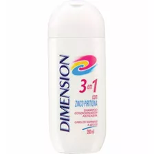 12 Shampoo Dimension 3 Em 1 Anticaspa 200ml- Normais A Secos