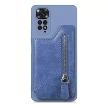 Funda Magnética Tipo Cartera De Piel Con Cierre Para Tarjeta