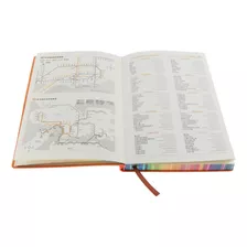 Caderno De Couro Pu Creative A5 Capa Mole Rainbow Side Diary