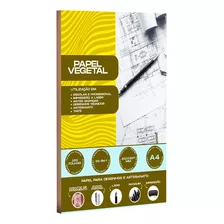 Papel Vegetal A4 210x297mm 65g 100 Folhas