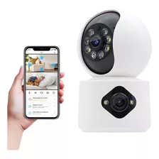 Câmera Detecção Pessoas Visão Dupla Full Hd Branco Wifi 5700