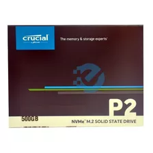 Disco Sólido Crucial P2 500gb Formato M2 2280 Pcie 3.0