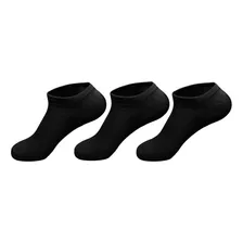 Kit 12 Pares Meia Preta Masculina Soquete Sapatilha 36-42 M3