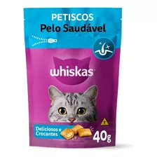 Petisco Whiskas Pelo Saudável Para Gatos Adultos 40g 