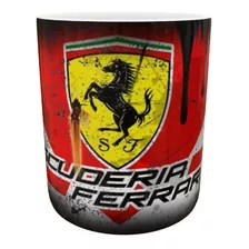 Caneca Porcelana Carro Ferrari - Velocidade Presente Luxo 