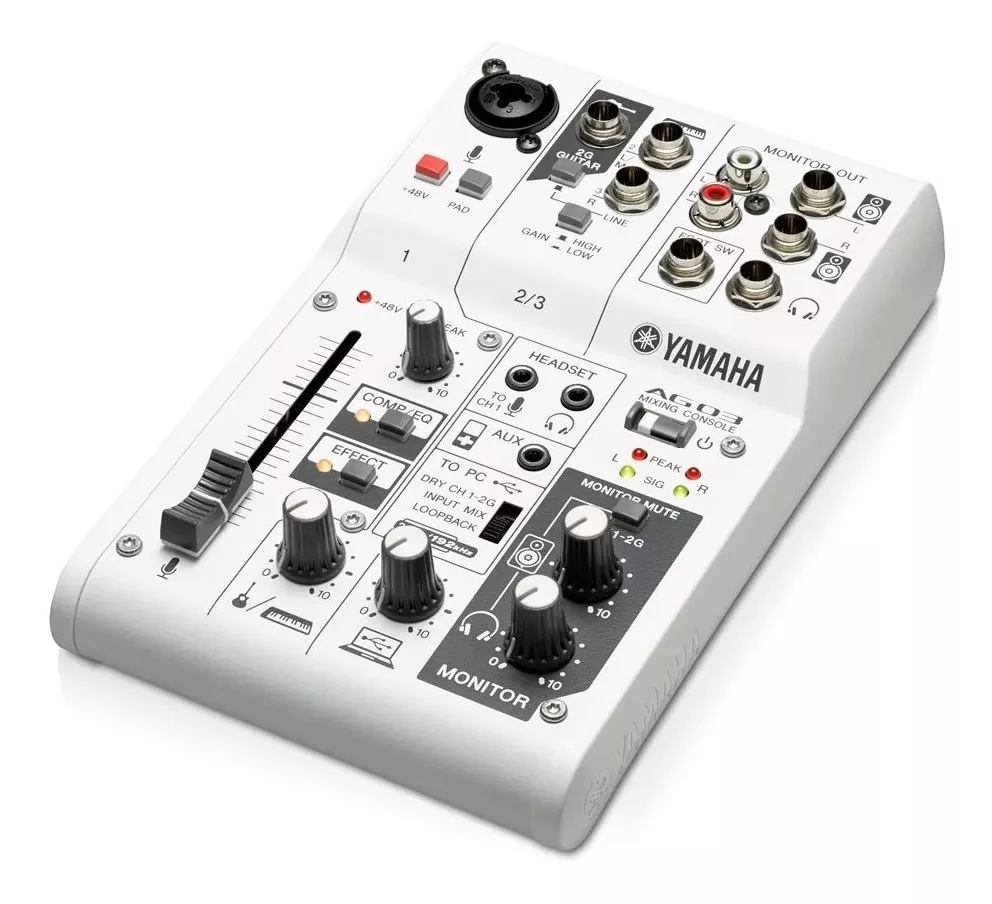 Mixer Consola Yamaha Ag03 3 Canales Mg 03 Usb