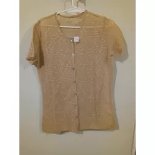 Camisa De Manga Corta De Hilo 