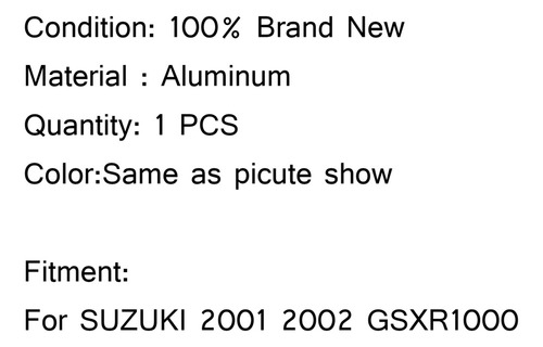 Protector De Radiador Para Suzuki Gsxr1000 2001 2002 Foto 5