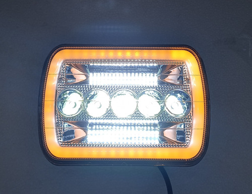 Faros Led Arillo Luminoso Gel Ambar Y Bco Ford Bronco Ranger Foto 7