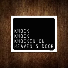 Kit 3 Placas Decorativa - Knock Knockin'on Heaven's Door