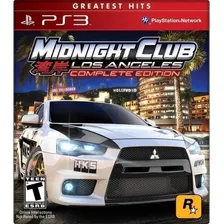 Midnight Club Ps3 Midia Fisica Original Play 3 Sony Blu Ray