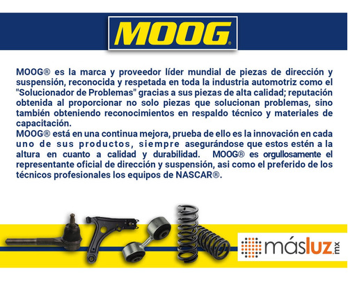 Base Amortiguador Del Izq/der Mazda Mx-6 93-97 Moog Foto 3
