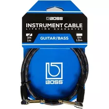 Cable Plug Para Guitarra Boss Bic-3aa Serie Gold 1 Metro Msi