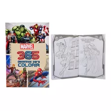 Livro 365 Desenhos Para Colorir Marvel