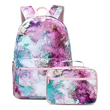 Mochila Escolar Galaxy Abshoo Para Adolescentes Con Bolsa