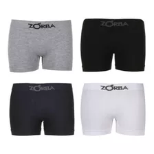 Pack X12 Boxer Zorba Hombre Algodon Sin Costura Lisos