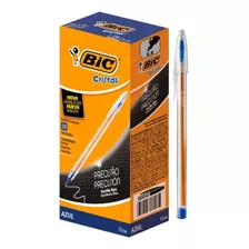 Caneta Esferográfica Bic Cristal Fina 0.8 25 Unidades Caixa